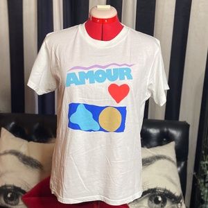 Monogram Classic Fit Amour White Tee